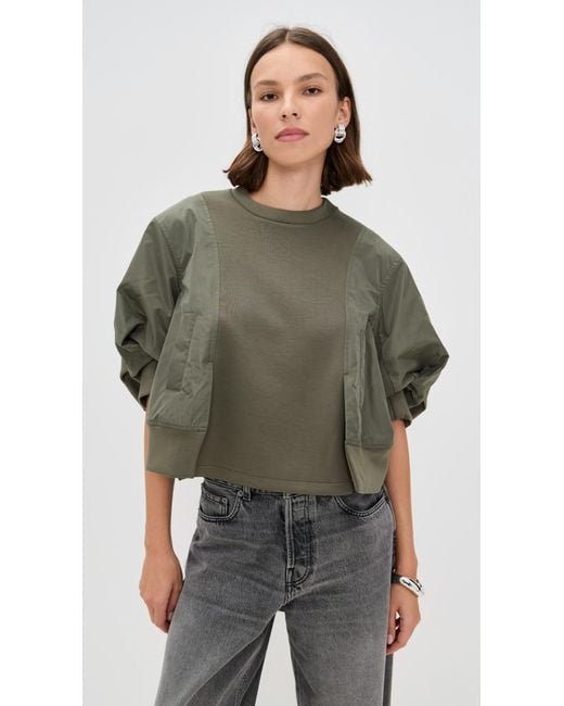 MEIMEIJ Green Combo Cropped Top