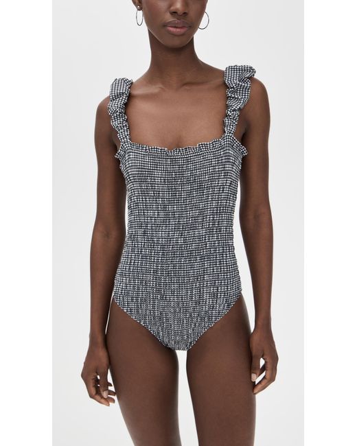 Sea Black Neci Gingham One Piece