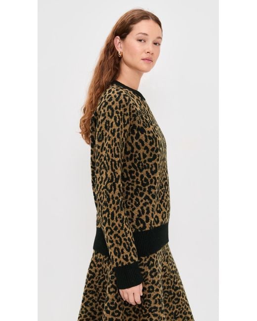 Le Bos Black Cheetah Pullover