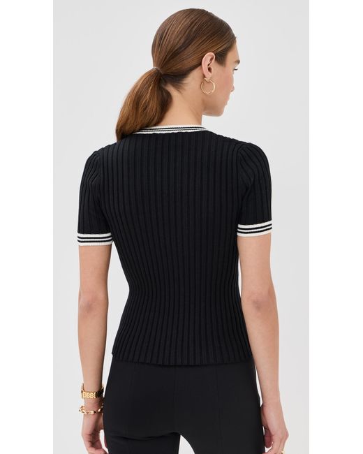Le Bos Black Ringer Tee