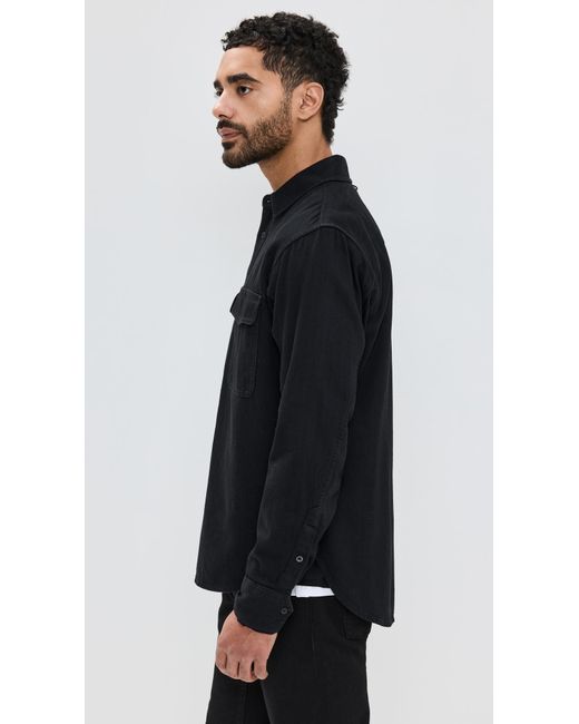 Rag & Bone Black Denim Engineered Jack Shirt for men