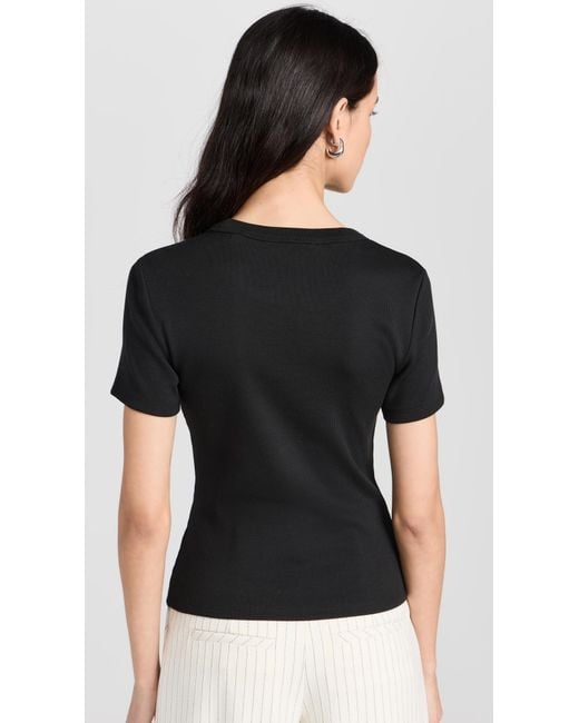 Veronica Beard Black Pruitt Tee