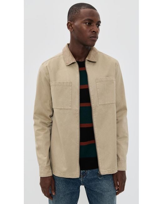 Barbour Natural Lenker Regular Twill Overshirt for men