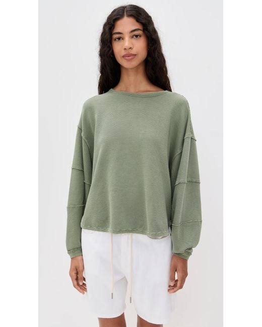Free People Green Total Eclipse Tee