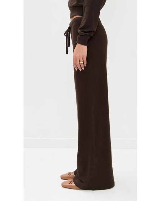 ÉTERNE Black Drawstring Wide Leg Sweatpants