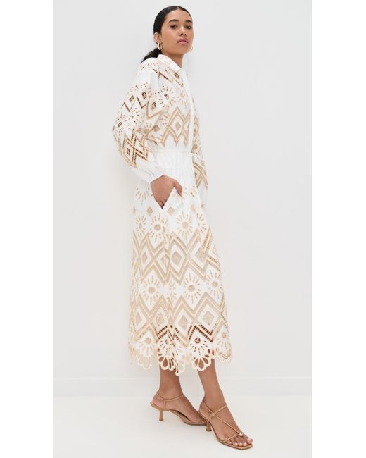 Alexis White Portello Dress