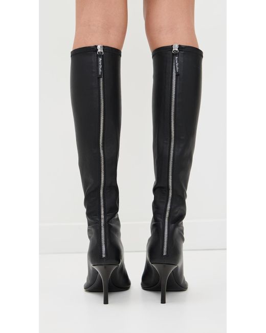Acne Black High Leather Boots