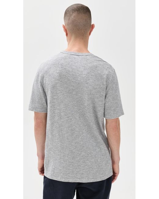 Faherty Brand Gray Sunwashed Tee for men