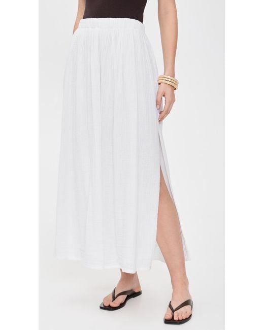 Z Supply White Reina Gauze Skirt