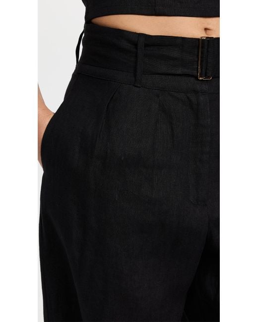 Hevron Black Alina Pants
