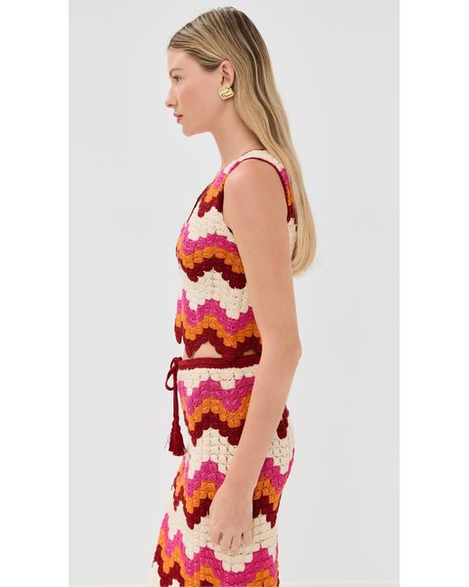 Escvdo Red Susprio Top
