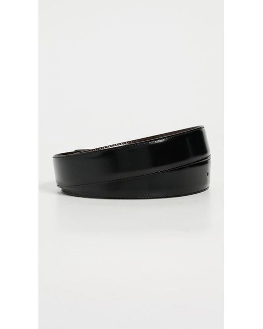 Ferragamo Black Gancini Buckle Reversible Belt for men