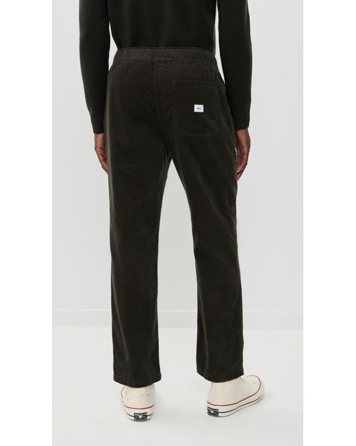 Katin Black Ward Textured Corduroy Pants for men