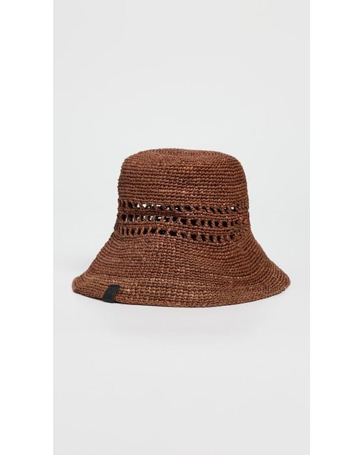 Rag & Bone Brown Daisie Rollable Straw Hat