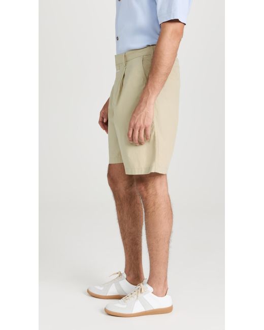 Closed Natural Pleated Shorts for men