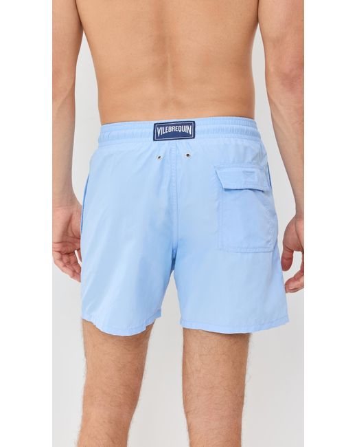 Vilebrequin Blue Moorea Swim Trunks 5.5 for men