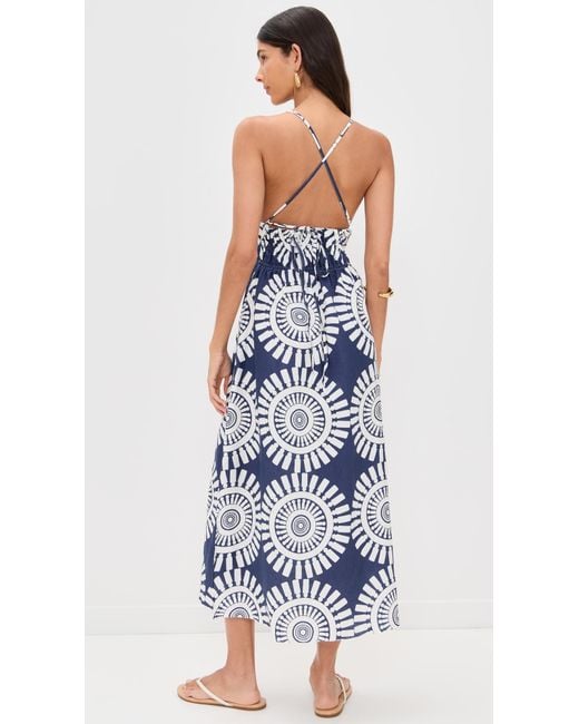 Lemlem Blue Gete Triangle Dress