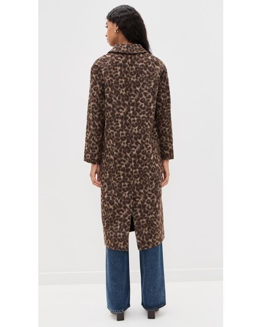 Madewell Blue Single Breasted Topcoat