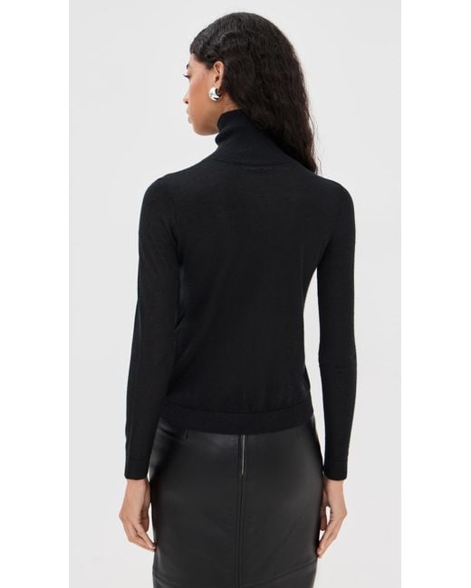 Co. Black Long Sleeve Cashmere Turtleneck