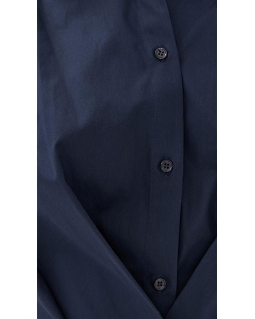 Twp Blue Taken Button Down Top