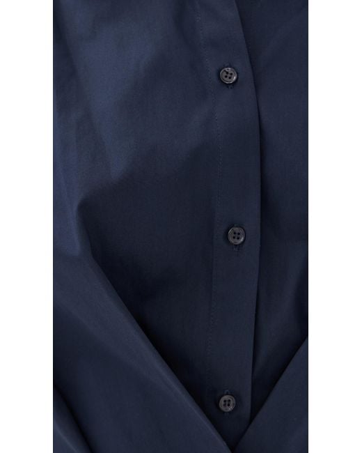 Twp Blue Taken Button Down Top