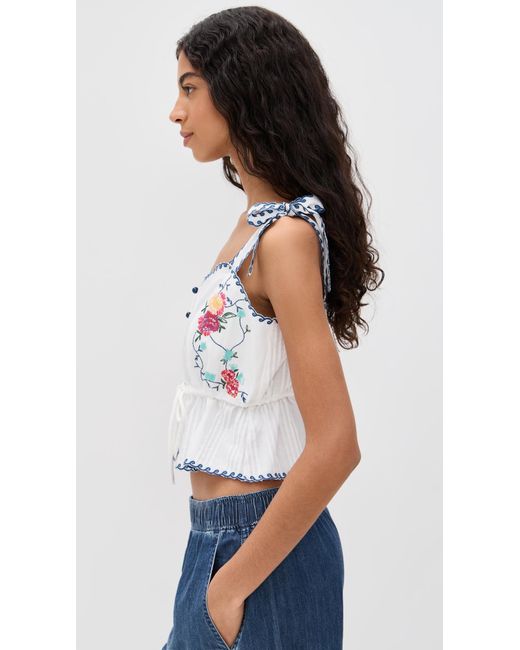 Hunter Bell Black Paisley Top