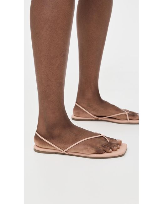 TKEES Black Square Toe Millie Sandals