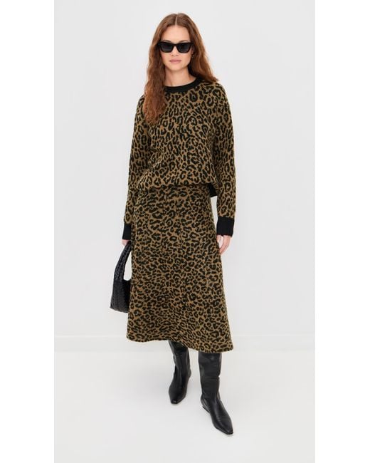 Le Bos Black Cheetah Pullover