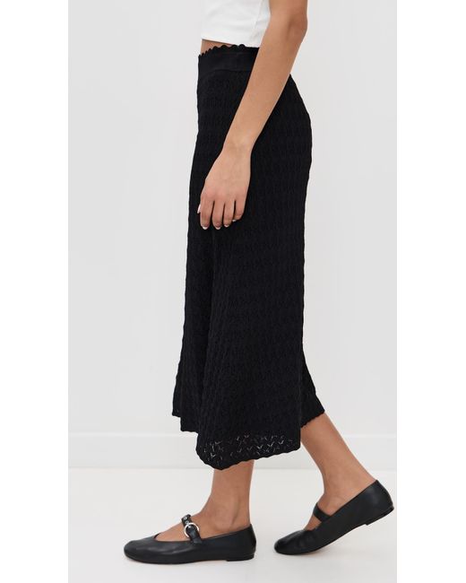 Sea Black Rue Knit Midi Skirt