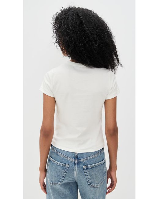 DL1961 White Shrunken Tee