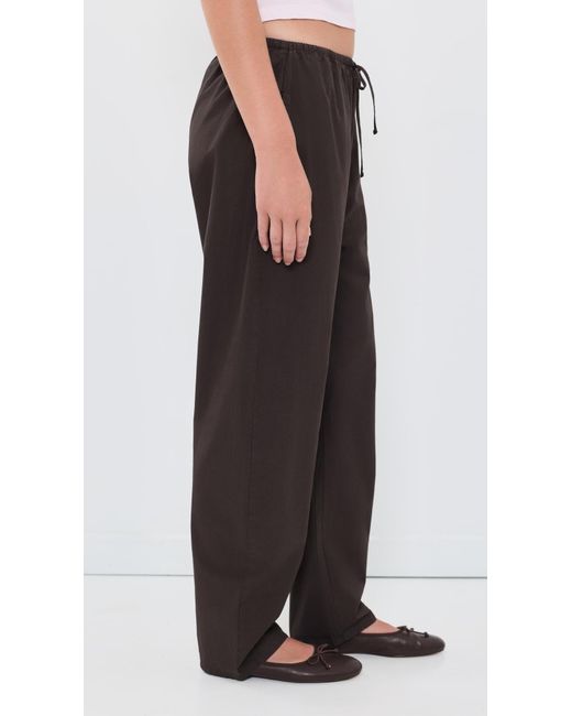 Leset Black Kyoto Drawstring Pants