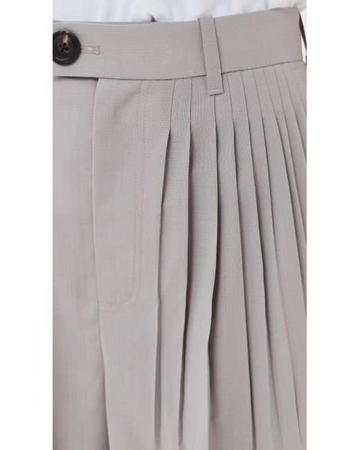 Peter Do White Jade Pleated Pants