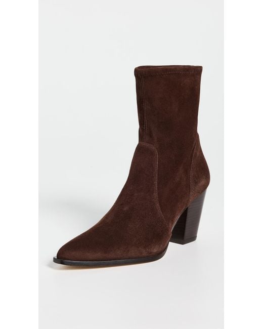 Stuart Weitzman Brown Jolene Booties