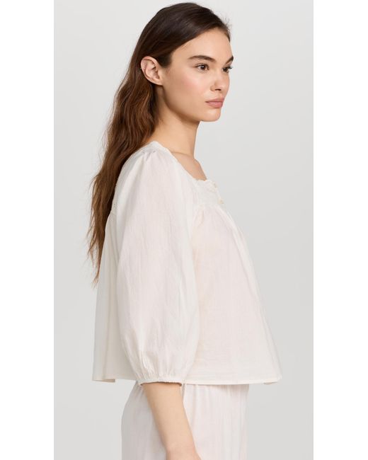 The Great White The Eyelet Button Sleep Top