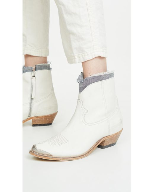 golden goose white boots
