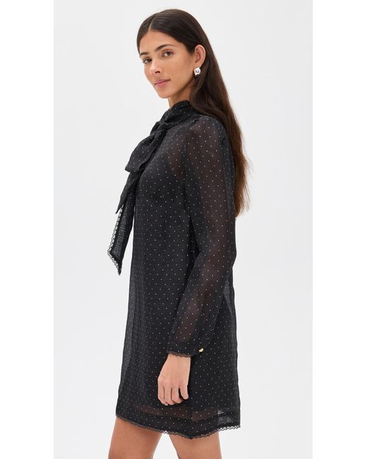 Zimmermann Black Dream Pussybow Mini Dress