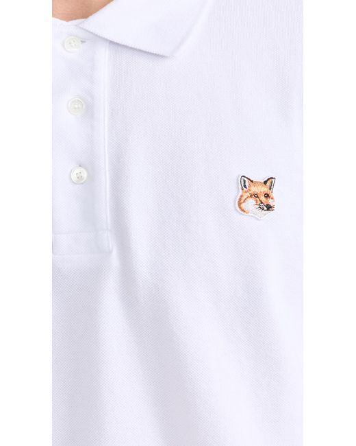 Maison Kitsuné White Fox Head Patch Regular Polo for men