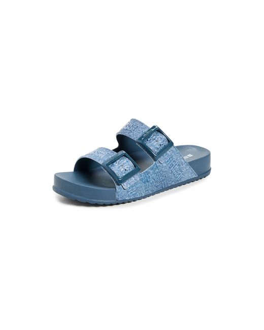 Melissa Blue Cozy M Lover Slides