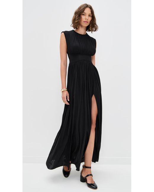 Zimmermann Black Hypnotic Column Dress