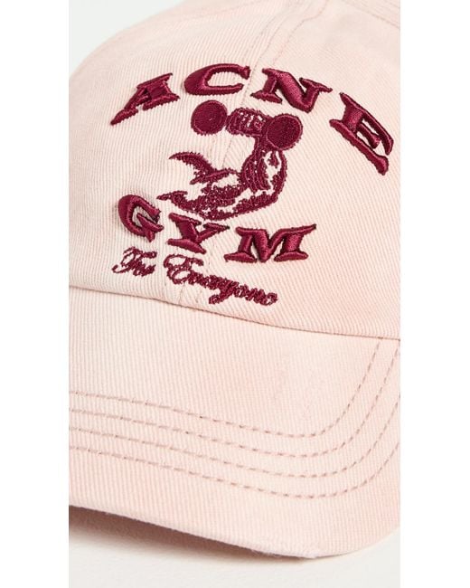 Acne Pink Cuddy Gym Hat