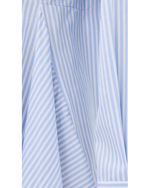 Monse Blue Cascade Front Shirt