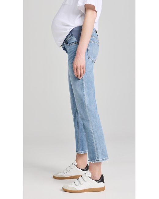 HATCH Blue The Crop Maternity Jeans