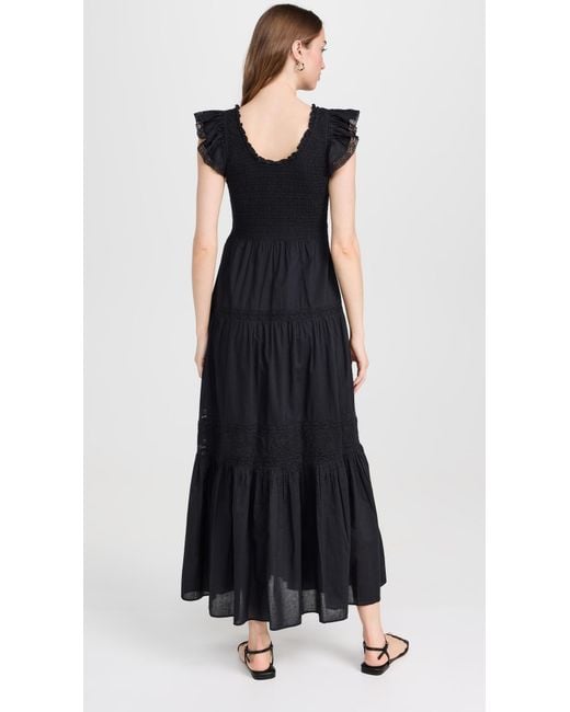 LoveShackFancy Black Chessie Dress