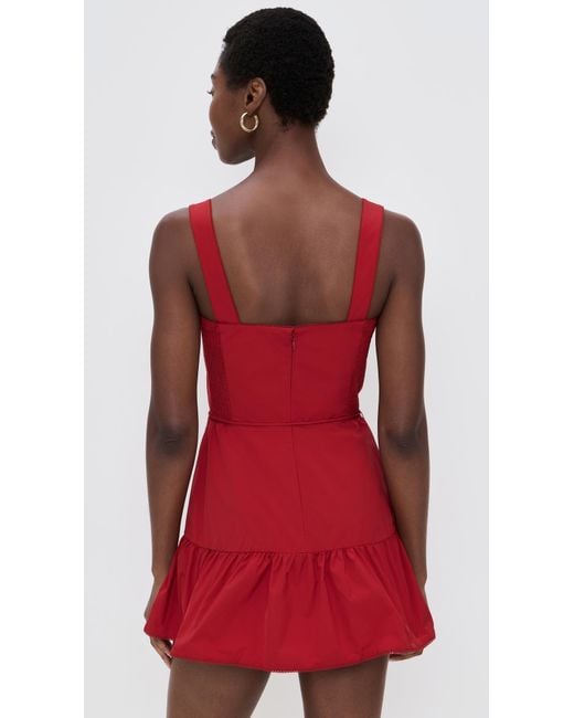 Amanda Uprichard Red Danner Skort Romper