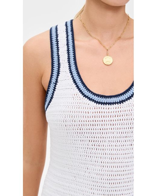 The Upside White Elsa Crochet Mini Dress