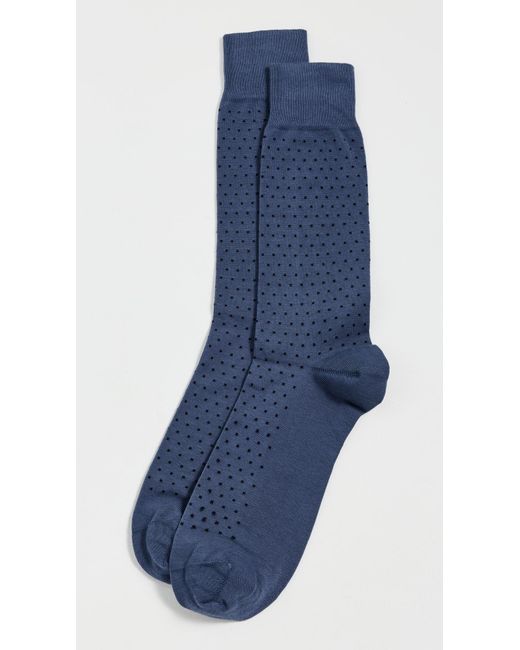 Paul Smith Blue Micro Dot Socks for men