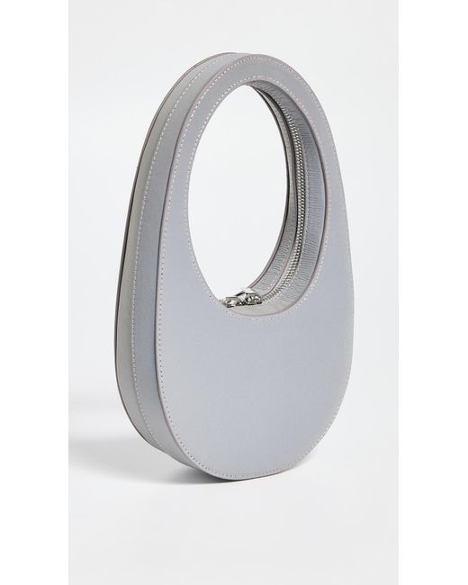 Coperni White Reflective Mini Swipe Bag