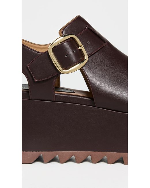 Stella McCartney Brown Elyse Alter Mat Sandals
