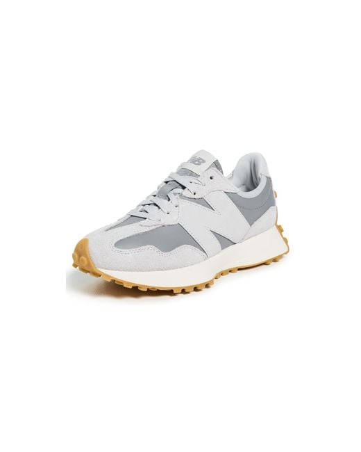 New Balance White 327 Sneakers