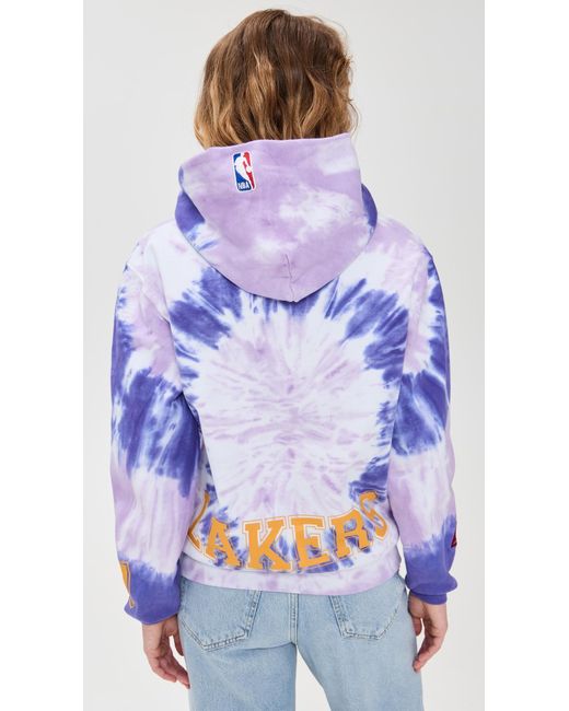 DANNIJOPRO Purple Los Angeles Lakers Tie Dye Hoodie